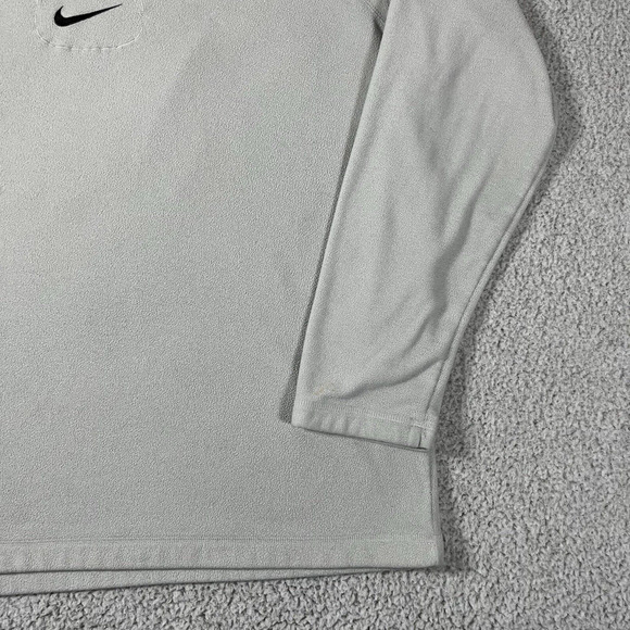 Nike Sweatshirt Mens XL Gray Fleece Crewneck Center Swoosh Y2K Vintage - Picture 10 of 16
